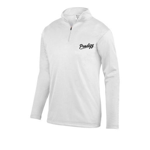 [FOLQFFWH-YS-LOGO2] Decker Youth FlexFleece 1/4 Zip (Youth S, White, Logo 2)