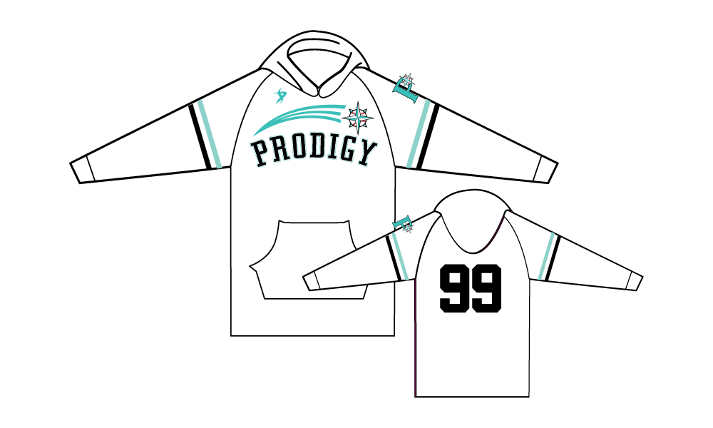 KC Prodigy - Wheeler - White Hoodie